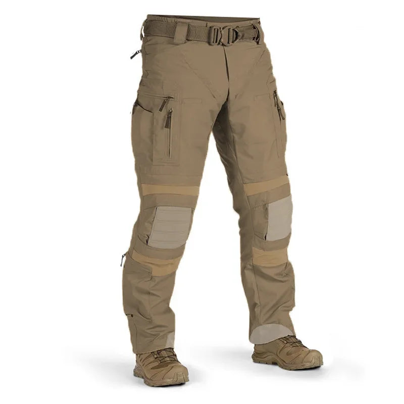 Mens Outdoor Cargo Pants Wear Resistant Multiple Pockets Hiking Training Trousers Male Waterproof Loose Pants Spring Autumn