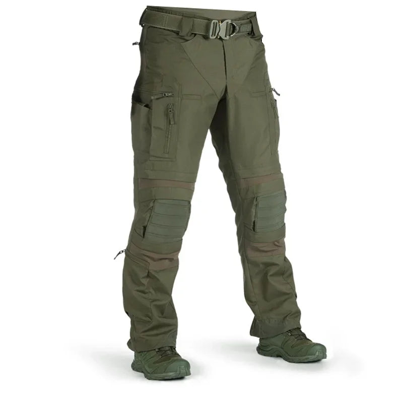 Mens Outdoor Cargo Pants Wear Resistant Multiple Pockets Hiking Training Trousers Male Waterproof Loose Pants Spring Autumn