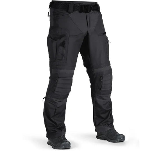 Mens Outdoor Cargo Pants Wear Resistant Multiple Pockets Hiking Training Trousers Male Waterproof Loose Pants Spring Autumn